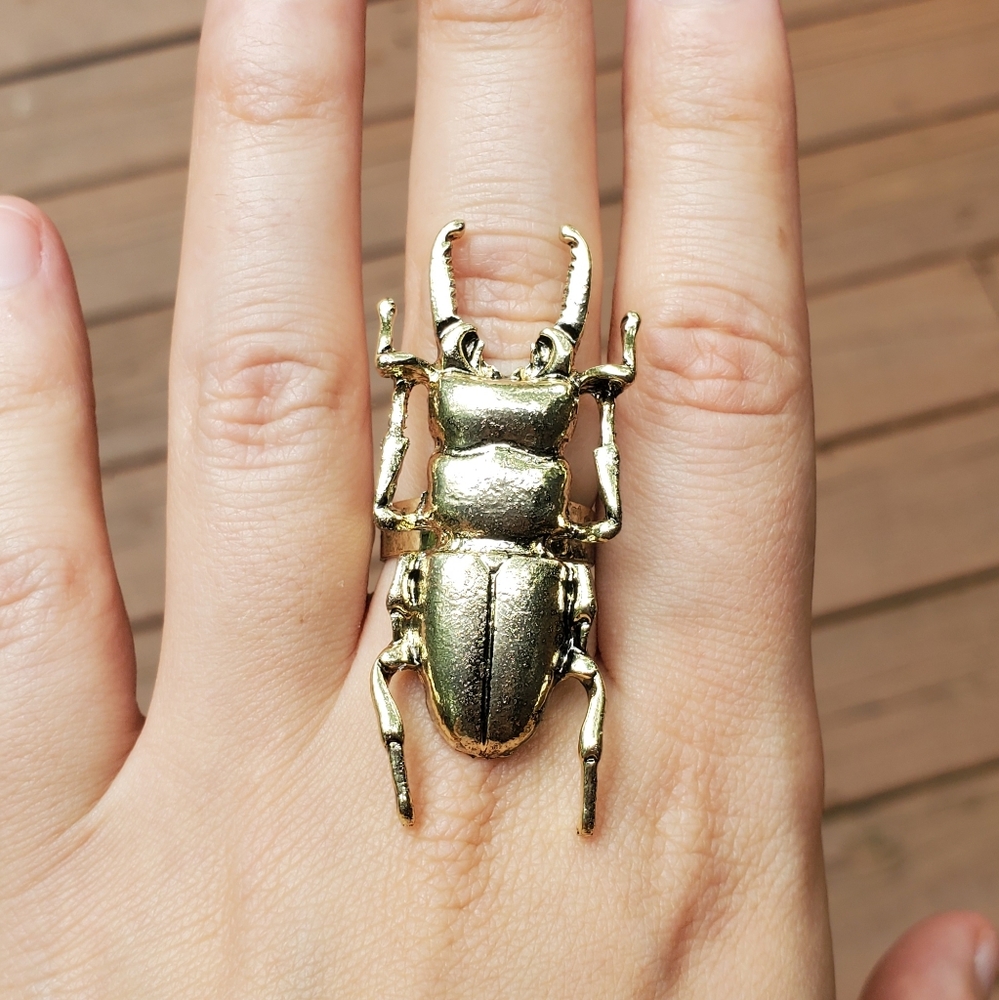 *HOST PICK NWOT *RARE* Bronze Egyptian Scarab Ring - Picture 5 of 10